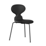 Fritz Hansen Ant™ 3100 mit Front Polsterung - Lack - Stuhl - Black (190) - Black (190/195) - Soft-Black