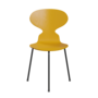 Fritz Hansen Ant™ 3100 - Gefärbte Lack - Stuhl - Black (190) - True Yellow (460/465)