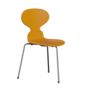 Fritz Hansen Ant™ 3100 - Gefärbte Lack - Stuhl - Chrome - Burnt Yellow (470/475)