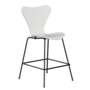 Fritz Hansen Serie 7™ 3187 - Gefärbte Esche - Theckenhocker-Black (190)-White (100/105)