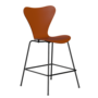 Fritz Hansen Serie 7™ 3187 - Gefärbte Esche - Theckenhocker-Black (190)-Paradise Orange (570/575)