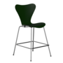 Fritz Hansen Serie 7™ 3187 - Gefärbte Esche - Theckenhocker-Chrome-Evergreen (950/955)