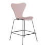 Fritz Hansen Serie 7™ 3187 - Lack - Theckenhocker-Chrome-Pale Rose (610/615)