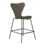 Fritz Hansen Serie 7™ 3187 - Lack - Theckenhocker-Black (190)-Olive Green (920/925)