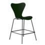 Fritz Hansen Serie 7™ 3187 - Lack - Theckenhocker-Black (190)-Evergreen (950/955)