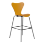 Fritz Hansen Serie 7™ 3197 - Gefärbte Esche - Barhocker-Black (190)-Burnt Yellow (470/475)
