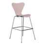 Fritz Hansen Serie 7™ 3197 - Gefärbte Esche - Barhocker-Chrome-Pale Rose (610/615)