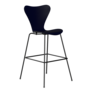 Fritz Hansen Serie 7™ 3197 - Gefärbte Esche - Barhocker-Black (190)-Midnight Blue (890/895)