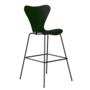 Fritz Hansen Serie 7™ 3197 - Gefärbte Esche - Barhocker-Black (190)-Evergreen (950/955)