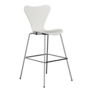 Fritz Hansen Serie 7™ 3197 - Lack- Barhocker-Chrome-White (100/105)