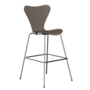 Fritz Hansen Serie 7™ 3197 - Lack- Barhocker-Chrome-Deep Clay (140/145)