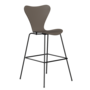 Fritz Hansen Serie 7™ 3197 - Lack- Barhocker-Black (190)-Deep Clay (140/145)