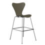 Fritz Hansen Serie 7™ 3197 - Lack- Barhocker-Chrome-Olive Green (920/925)