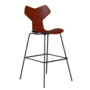 Fritz Hansen Grand Prix™ 3139 - Lack - Hoher Barhocker: Schwarz 190 - Venetian Red (670/675)