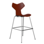 Fritz Hansen Grand Prix™ 3139 - Lack - Hoher Barhocker: Chrom - Venetian Red (670/675)