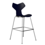 Fritz Hansen Grand Prix™ 3139 - Lack - Hoher Barhocker: Chrom - Midnight Blue (890/895)