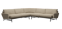 Fritz Hansen Lissoni Sofa™ PL115 - 5-Sitzer Ecksofa: Schwarz 190 - Steelcut 240
