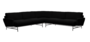 Fritz Hansen Lissoni Sofa™ PL115 - 5-Sitzer Ecksofa: Chrom - Hallingdal 190