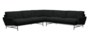 Fritz Hansen Lissoni Sofa™ PL115 - 5-Sitzer Ecksofa: Chrom - Steelcut 190
