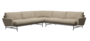 Fritz Hansen Lissoni Sofa™ PL115 - 5-Sitzer Ecksofa: Chrom - Steelcut 240