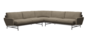 Fritz Hansen Lissoni Sofa™ PL115 - 5-Sitzer Ecksofa: Chrom - Moss / Clay (0015)