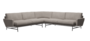 Fritz Hansen Lissoni Sofa™ PL115 - 5-Sitzer Ecksofa: Chrom - Clay / Light Grey (0012)