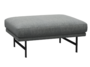 Fritz Hansen Lissoni Sofa™ PL110 - Breiter Hocker: Schwarz 190 - Hallingdal 116