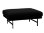 Fritz Hansen Lissoni Sofa™ PL110 - Breiter Hocker: Schwarz 190 - Hallingdal 190