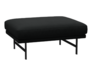 Fritz Hansen Lissoni Sofa™ PL110 - Breiter Hocker: Schwarz 190 - Steelcut 190