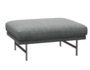 Fritz Hansen Lissoni Sofa™ PL110 - Breiter Hocker: Mattpolierter rostfreier Stahl - Hallingdal 116