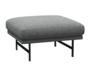 Fritz Hansen Lissoni Sofa™ PL110S - Hocker: Schwarz 190 - Hallingdal 116