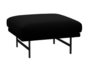 Fritz Hansen Lissoni Sofa™ PL110S - Hocker: Schwarz 190 - Hallingdal 190
