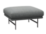 Fritz Hansen Lissoni Sofa™ PL110S - Hocker: Mattpolierter rostfreier Stahl - Hallingdal 116