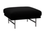 Fritz Hansen Lissoni Sofa™ PL110S - Hocker: Mattpolierter rostfreier Stahl - Hallingdal 190