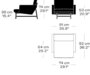 Fritz Hansen Lissoni Sofa™ PL111S - Lounge Sessel