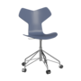 Fritz Hansen Grand Prix™ 3131 - Lack - Drehstuhl: Chrom - Dusk Blue (850/855)