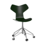 Fritz Hansen Grand Prix™ 3131 - Lack - Drehstuhl: Chrom - Evergreen (950/955)