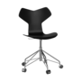 Fritz Hansen Grand Prix™ 3131 - Lack - Drehstuhl: Chrom - Black (190/195)