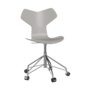 Fritz Hansen Grand Prix™ 3131 - Lack - Drehstuhl: Chrom - Nine Grey (150/155)