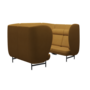 Fritz Hansen Plenum™ JH1004MU - Besprechungskabine-Wiederholte Wolle / Safron/Natur (448)