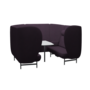 Fritz Hansen Plenum™ JH1004MUT - Besprechungskabine mit Tisch-Tonus / Aubergine (684)