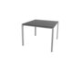 Cane-Line Pure Outdoor Tisch 100x100 cm-Aluminium, Light grey-Ceramic, Nero