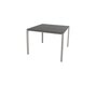 Cane-Line Pure Outdoor Tisch 100x100 cm-Aluminium, Taupe-Ceramic, Nero
