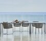 Cane-Line Pure Gestell zum Esstisch 100x100 cm