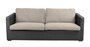 Cane-Line Chester 3 Sitzer Loungesofa-Graphite, Cane-line Weave-Cane-line Rise, Desert sand