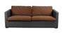 "Cane-Line Chester 3 Sitzer Loungesofa-Graphite, Cane-line Weave-Cane-line Rise, Umber	brown"