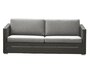 Cane-Line Chester 3 Sitzer Loungesofa-Graphite, Cane-line Weave-Cane-line Natté, Light grey