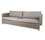 Cane-Line Diamond 3-Sitzer Sofa inkl. Kissensatz - Taupe, Cane-line Soft Rope inkl. taupe Cane-line Natté Kissensatz