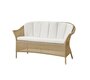 Cane-Line Lansing Sofa- 5556LU - Lansing Sofa, Natur, Cane-line Faser-5511RY34 - Rückenkissen, weiss