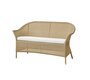 Cane-Line Lansing Sofa- 5556LU - Lansing Sofa, Natur, Cane-line Faser-5511Y34 - Sitzkissen, weiss